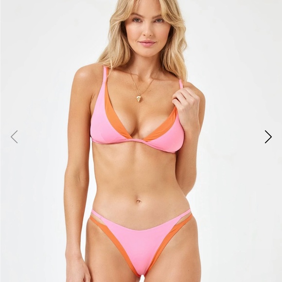 Haut de bikini bicolore Solstcice L Space FR